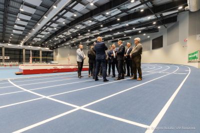 konferencja prasowa pn. Rzesz&oacute;w Europejskim Miastem Sportu 2026, w Uniwersyteckim Centrum Lekkoatletycznym przy ul. Cichej, fot. Grzegorz Bukała